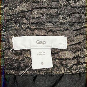 Gap Black & Metallic Skirt Holidays?